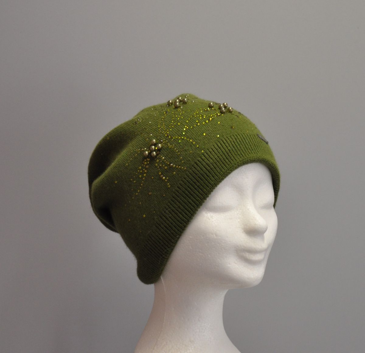 beanie met garnering